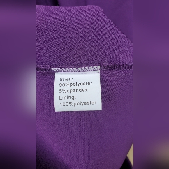 CMZ2005 midi cocktail Purple women's dress Size Xlarge - Picture 9 of 10
